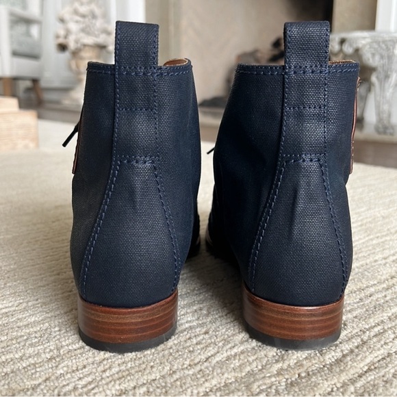 Chanel navy lace up booties - Picture 5 of 9